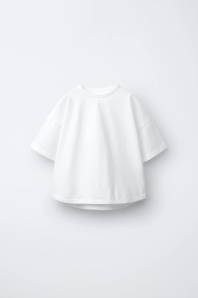 ZARA TIMELESS - T-SHIRT EN COTON UNI
