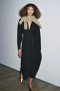 ZW COLLECTION PLEATED MIDI DRESS