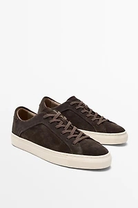 Chaussure de sport en cuir à semelle épaisse