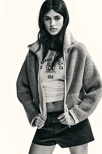 CONTRAST TRIM KNIT CARDIGAN