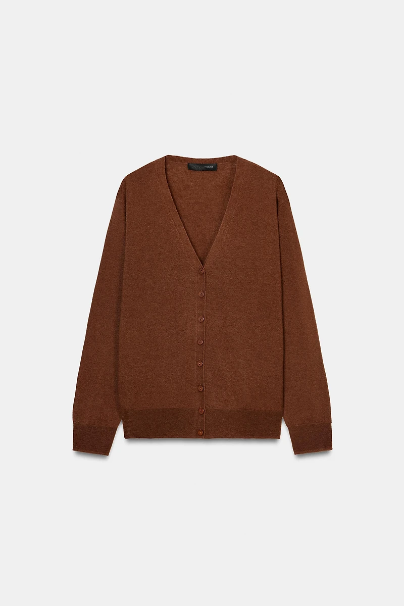 100% EXTRA SOFT WOOL CARDIGAN