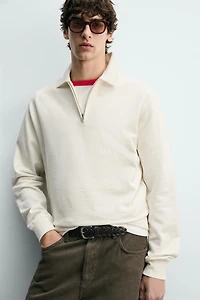 SWEAT POLO À ZIP
