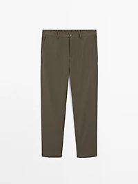 Total look wool blend trousers