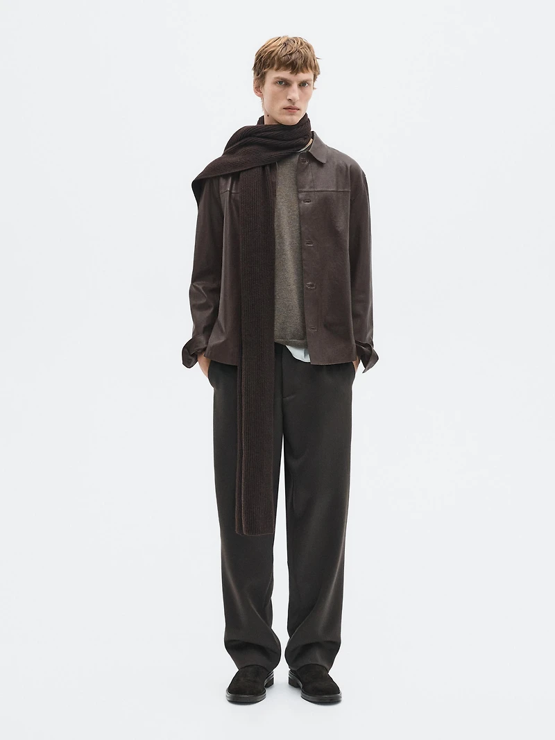 Nappa leather overshirt - LIMITED