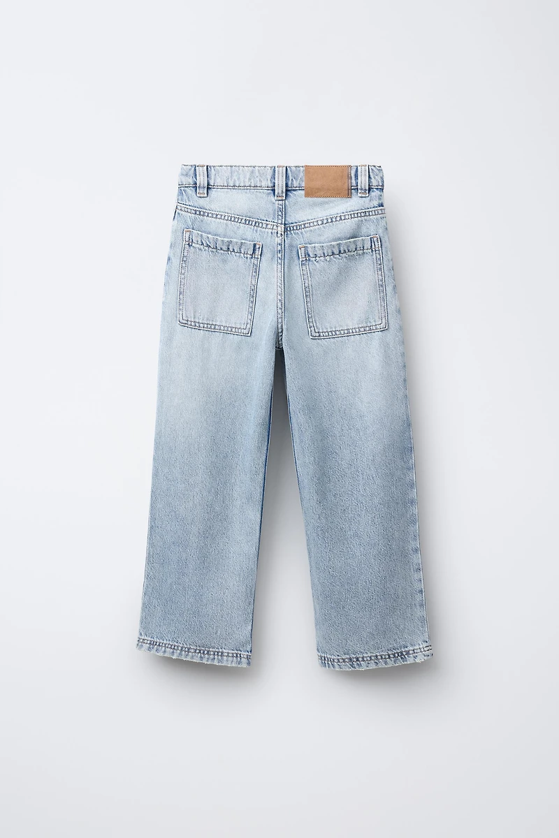 RIPPED RELAXED BAGGY JEANS