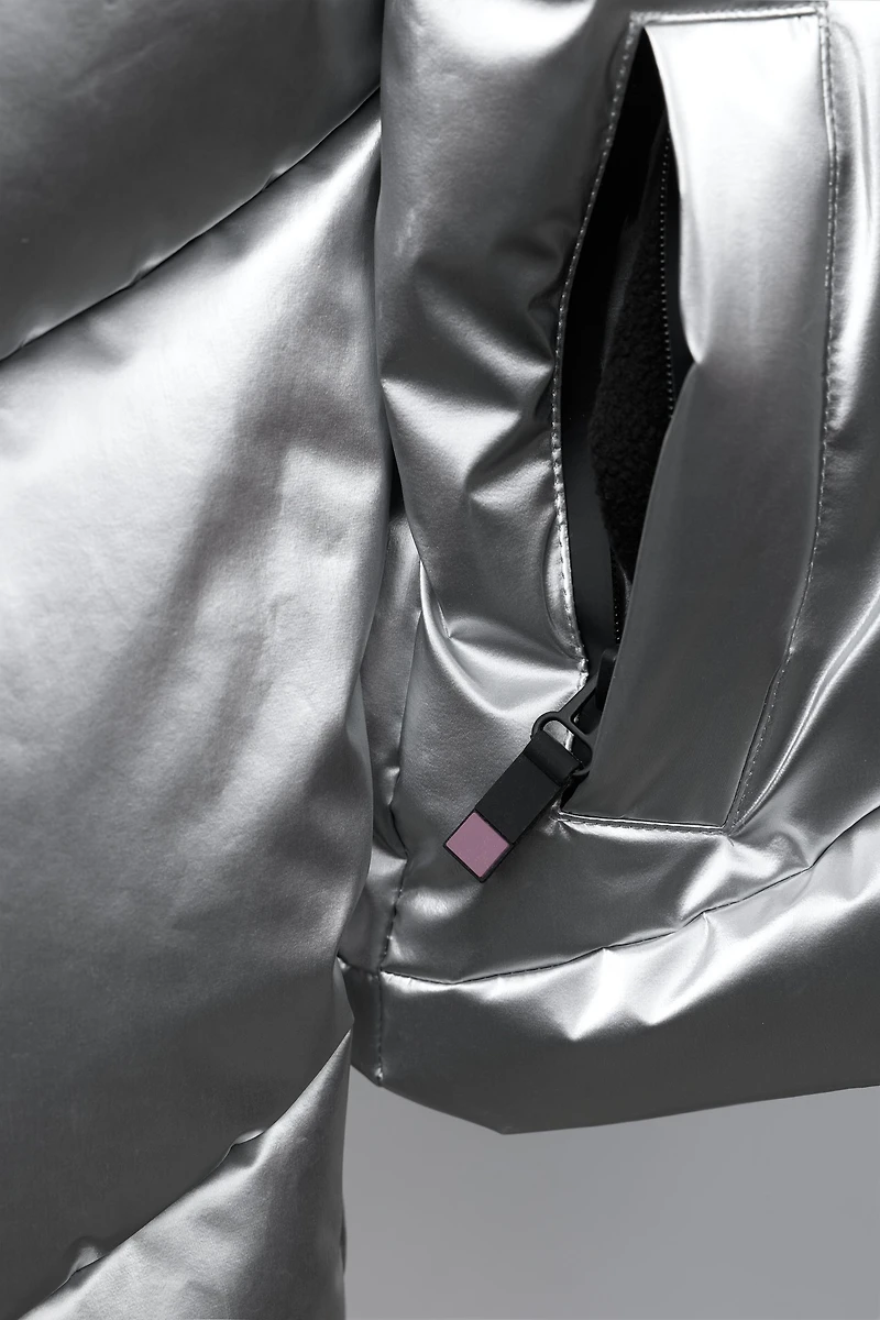 DOUDOUNE 80% DUVET ET 20% PLUME ONDULÉE WATER RESISTANT COUPE-VENT SYSTÈME RECCO® COLLECTION SKI