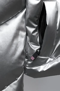 DOUDOUNE 80% DUVET ET 20% PLUME ONDULÉE WATER RESISTANT COUPE-VENT SYSTÈME RECCO® COLLECTION SKI