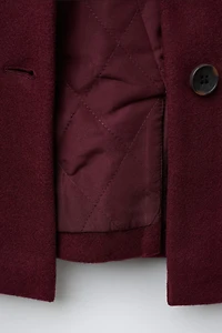 MANTEAU EN DRAP DE LAINE