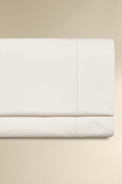 PERCALE FLAT SHEET WITH PIPING (800 THREAD COUNT)