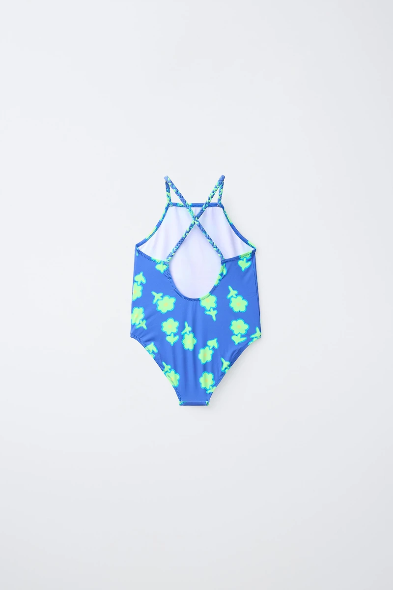 2-6 YEARS/ FLORAL SWIMSUIT