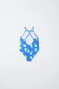 2-6 YEARS/ FLORAL SWIMSUIT