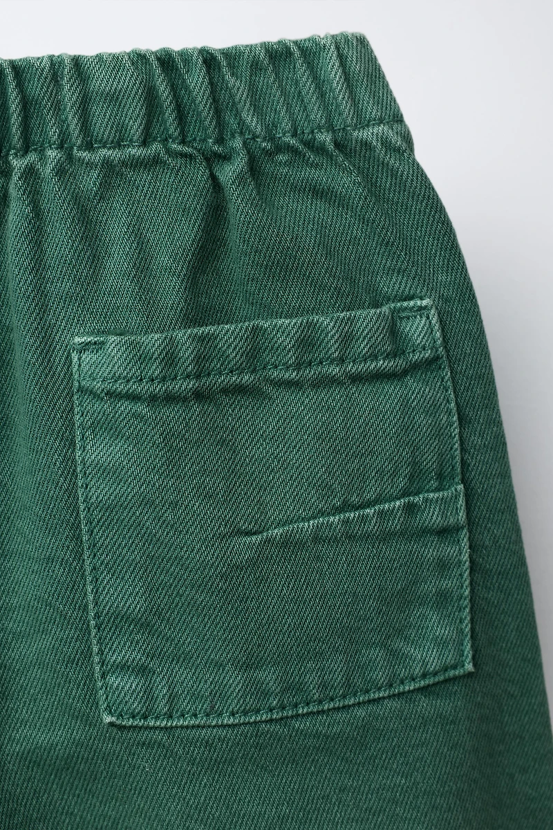 PANTALON EN SERGÉ BAGGY