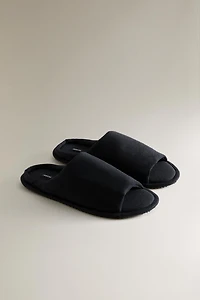 OPEN FABRIC SLIPPERS