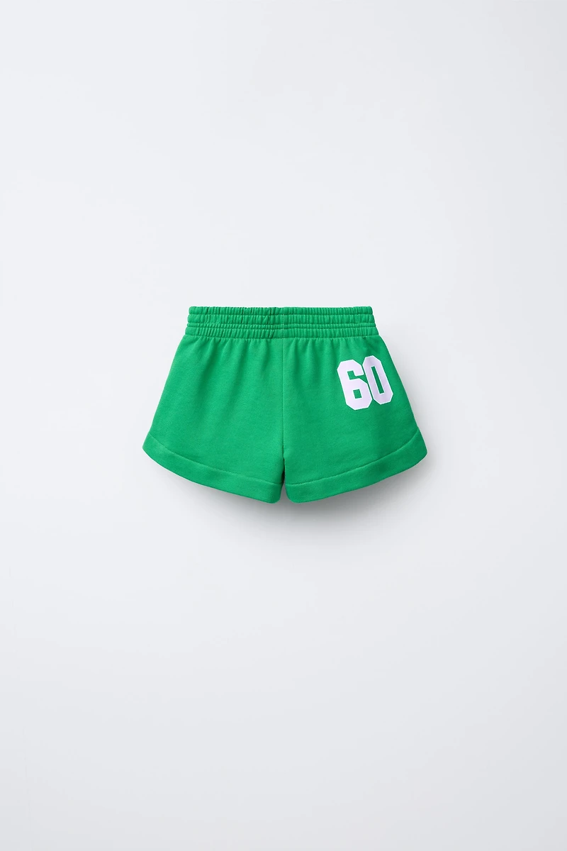 TEXT SIDE STRIPE SHORTS