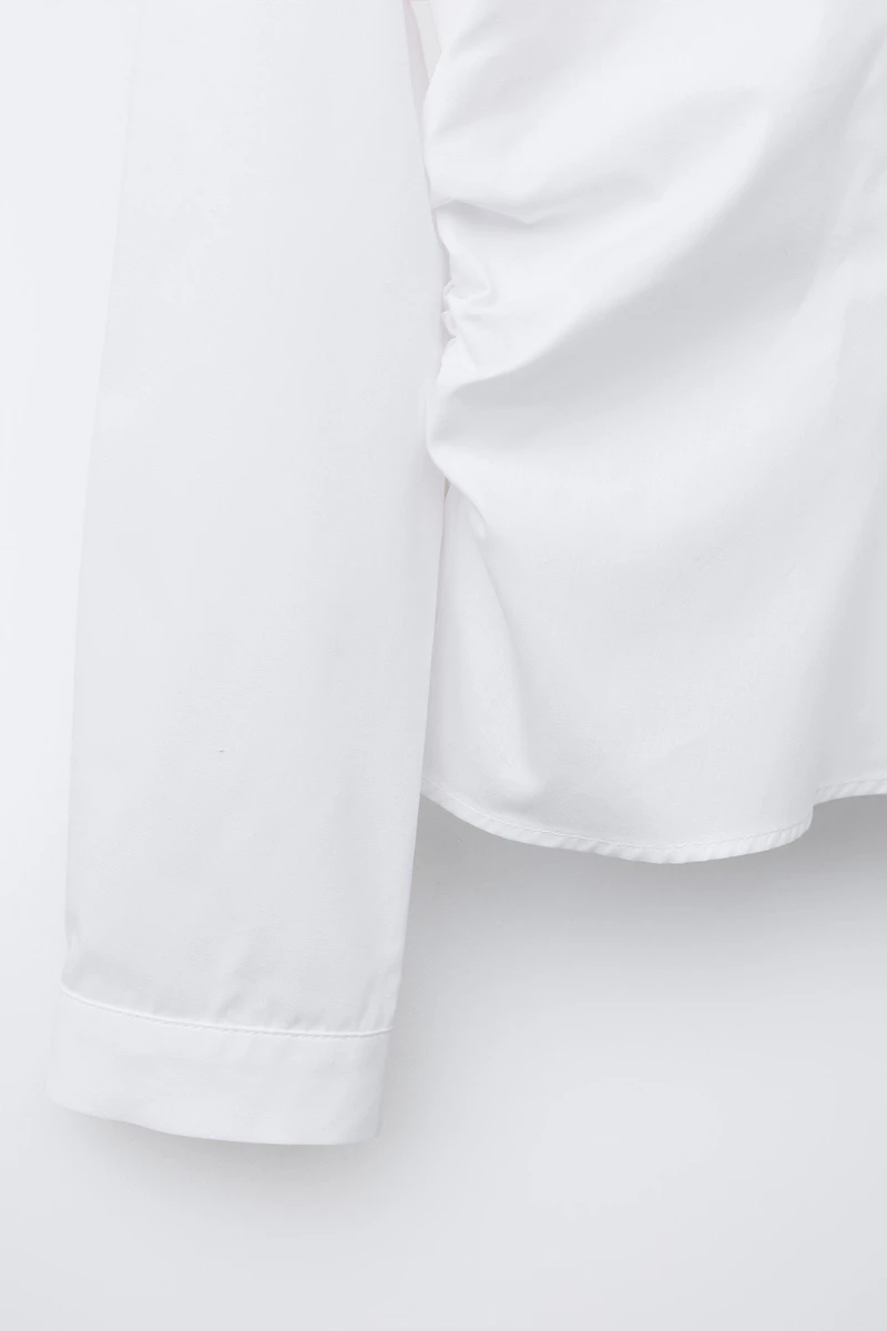 SIDE RUCHED SHIRT