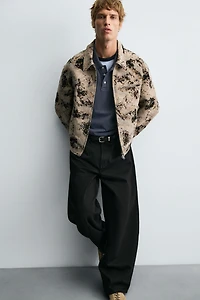 TEXTURED JACQUARD JACKET