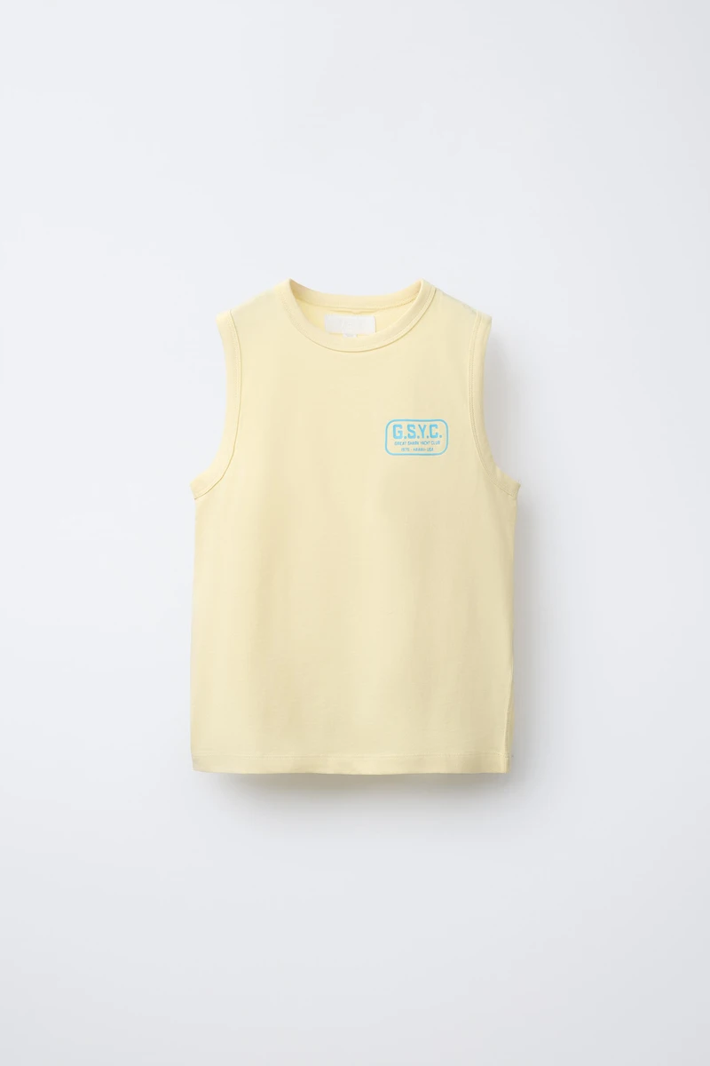 T-SHIRT SANS MANCHES LOGO