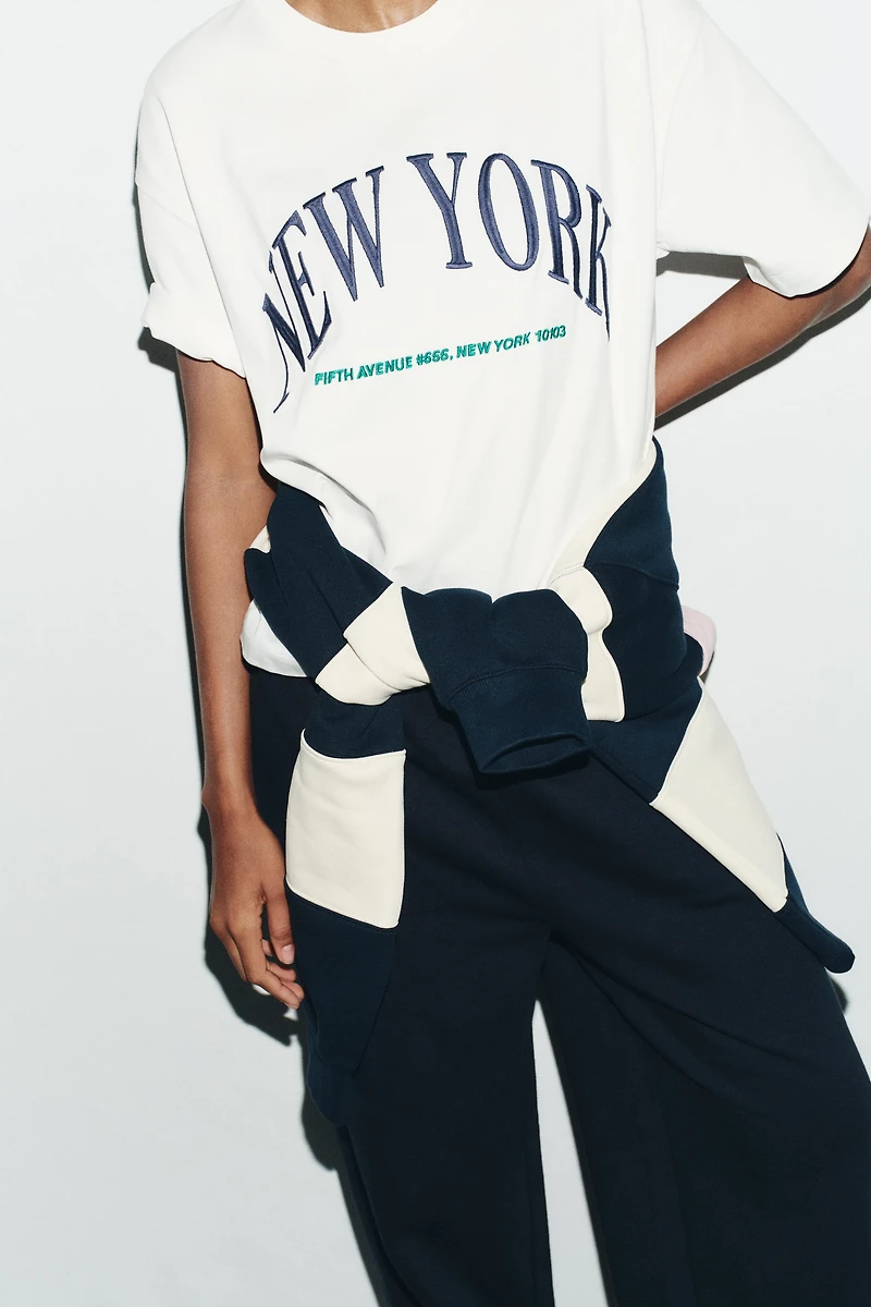 TEXT COTTON T-SHIRT