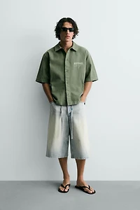 WASHED PRINTED SHIRT