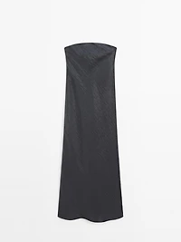 Robe midi fluide bustier