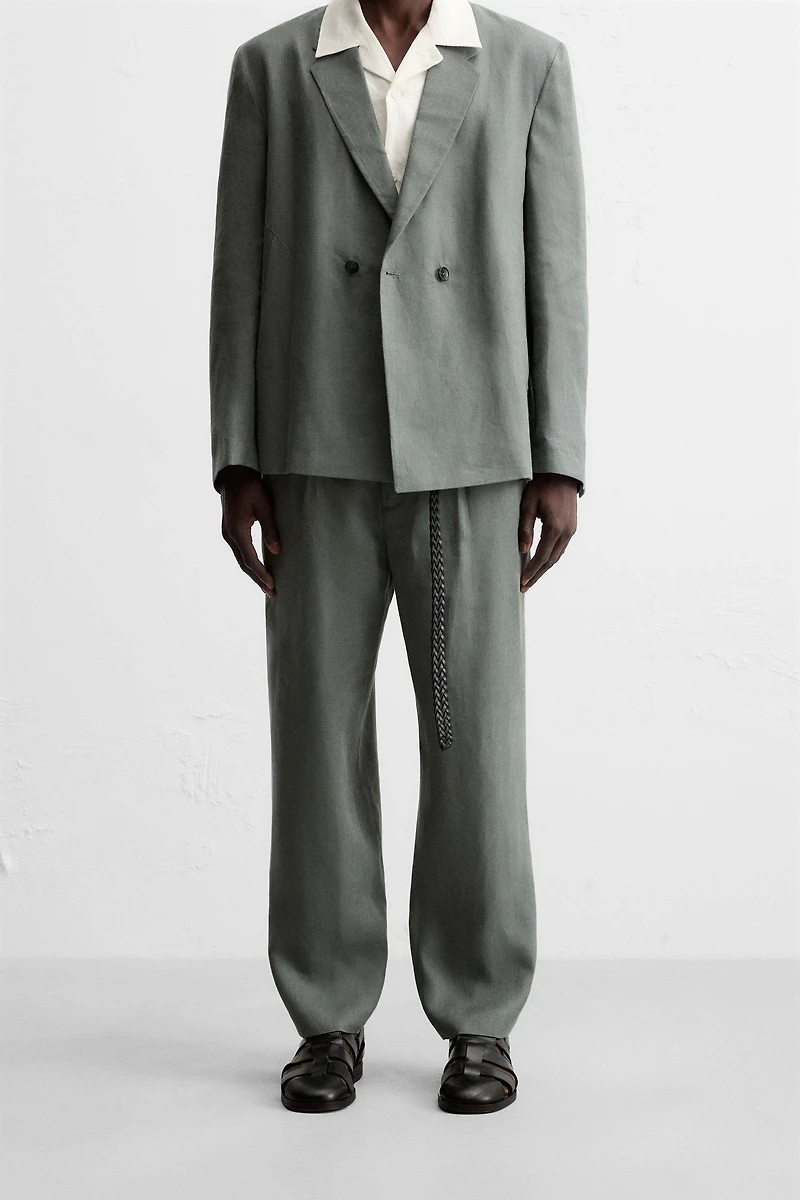 100% LINEN SUIT PANTS