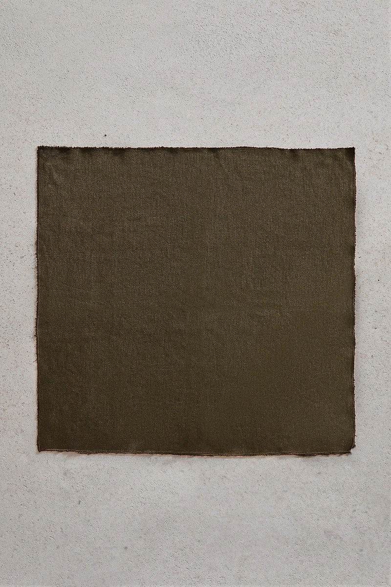 SERVIETTE DE TABLE LIN DÉLAVÉ