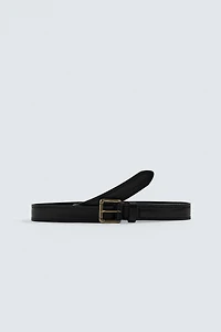 VINTAGE EFFECT LEATHER BELT