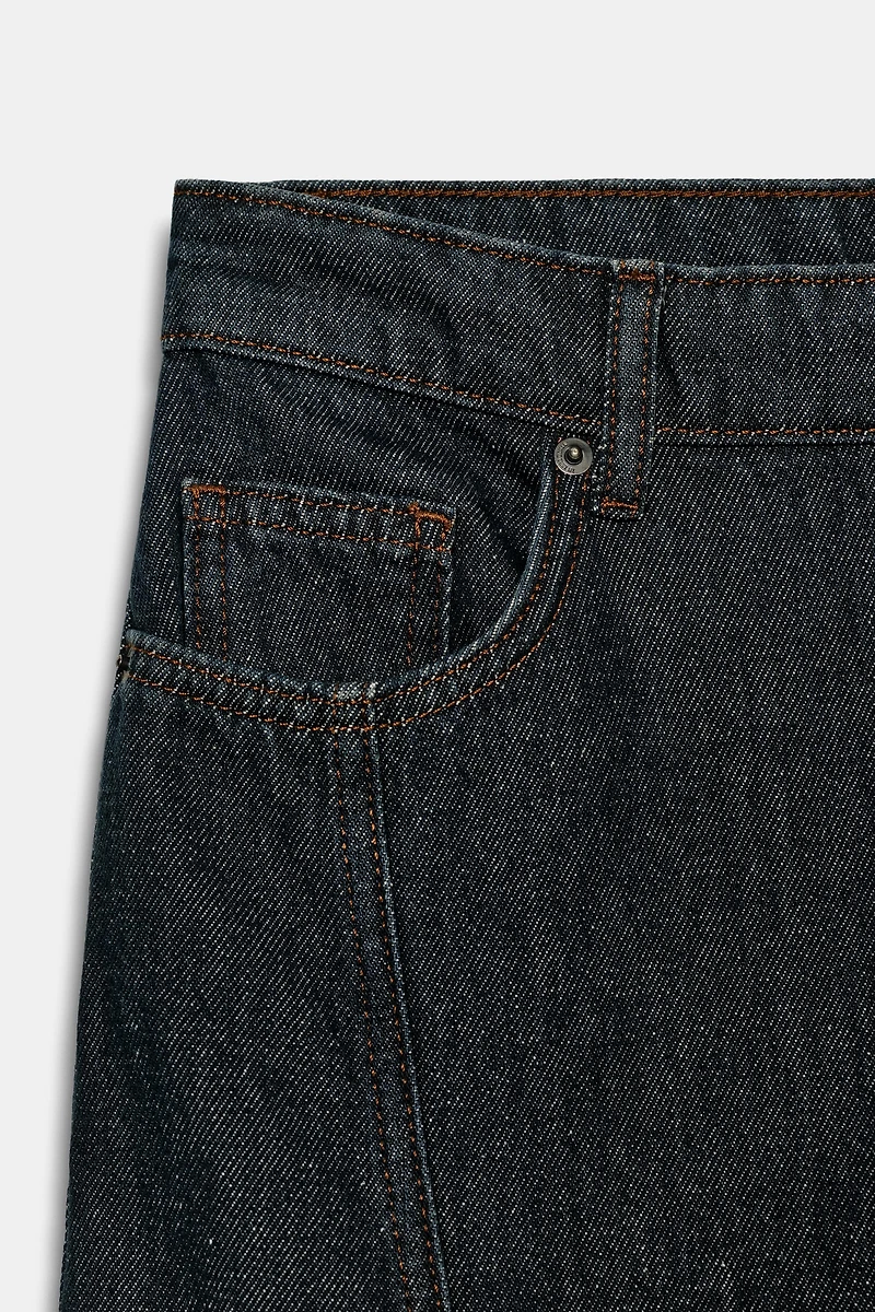 ZW COLLECTION MID-RISE WIDE LEG JEANS