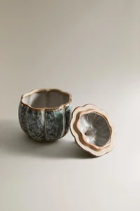 PUMPKIN STONEWARE JAR