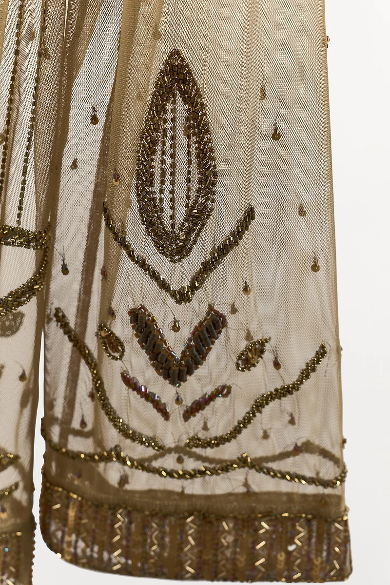 BEADED SEQUIN KIMONO