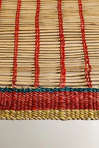 WOVEN STRAW RUNNER RUG