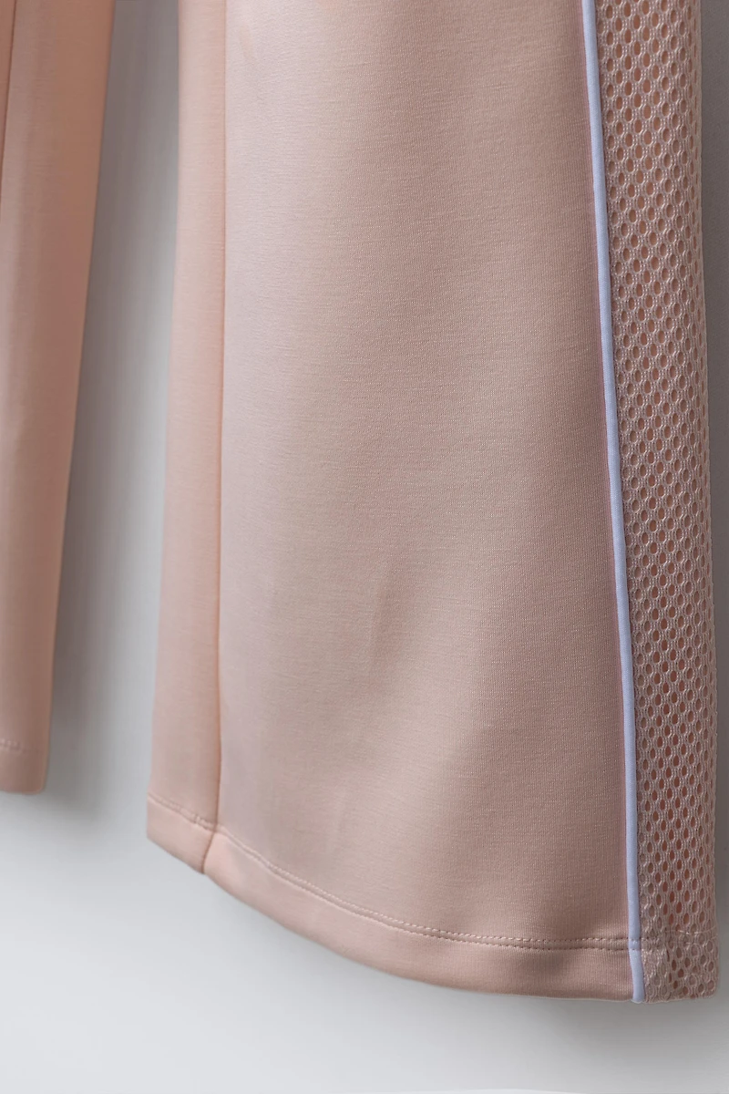 PANTALON DROIT LATÉRAUX EN MESH