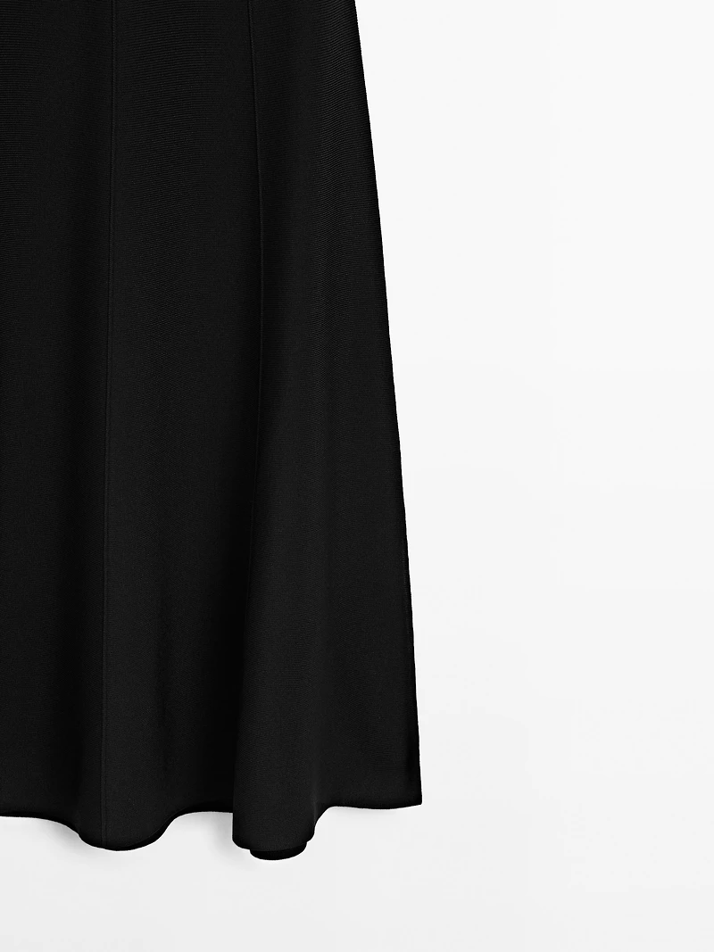 Long knit skirt