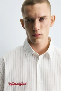 EMBROIDERED STRIPED SHIRT