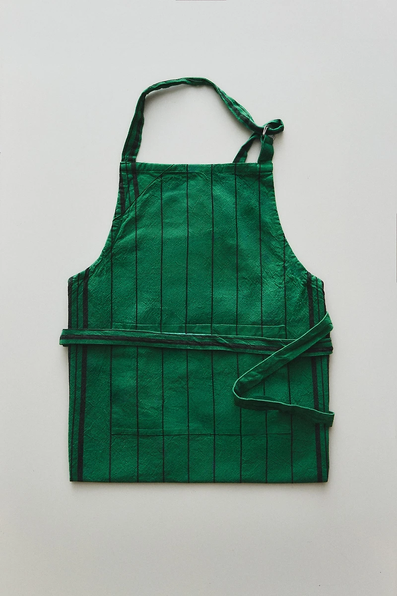 DYED THREAD APRON