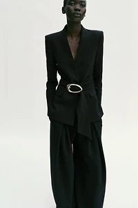 BLAZER CEINTURE BOUCLE DORÉE ENSEMBLE