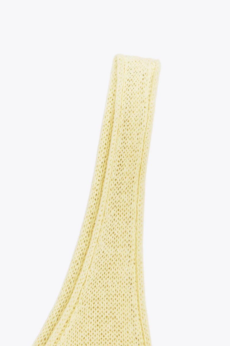 LINEN KNIT TOP