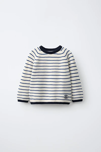 STRIPED KNIT JUMPER