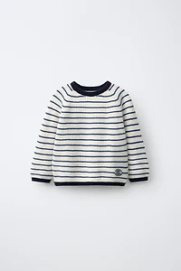 STRIPED KNIT JUMPER
