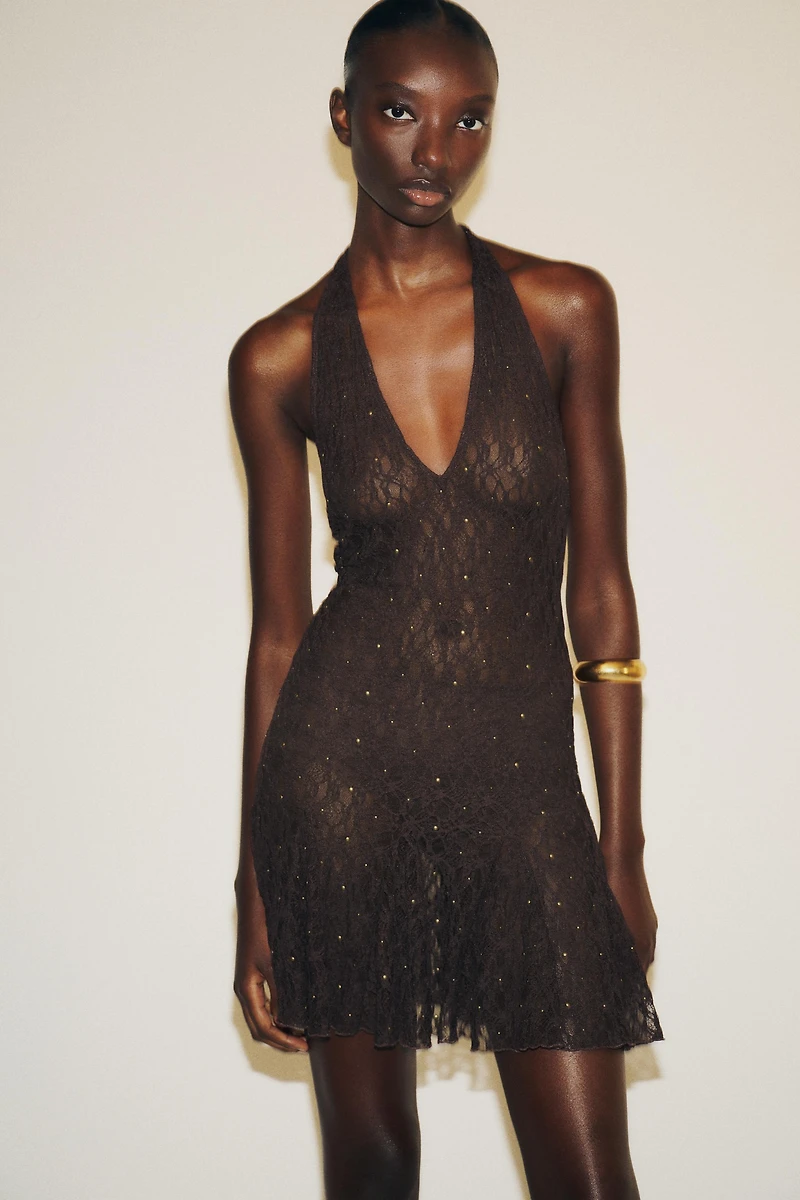 ROBE CLOUS FOULARD