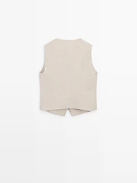 Waistcoat with side button detail