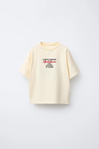 RAISED TEXT T-SHIRT