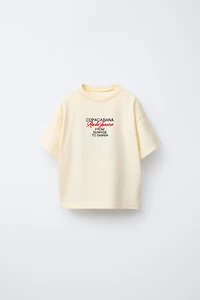 RAISED TEXT T-SHIRT