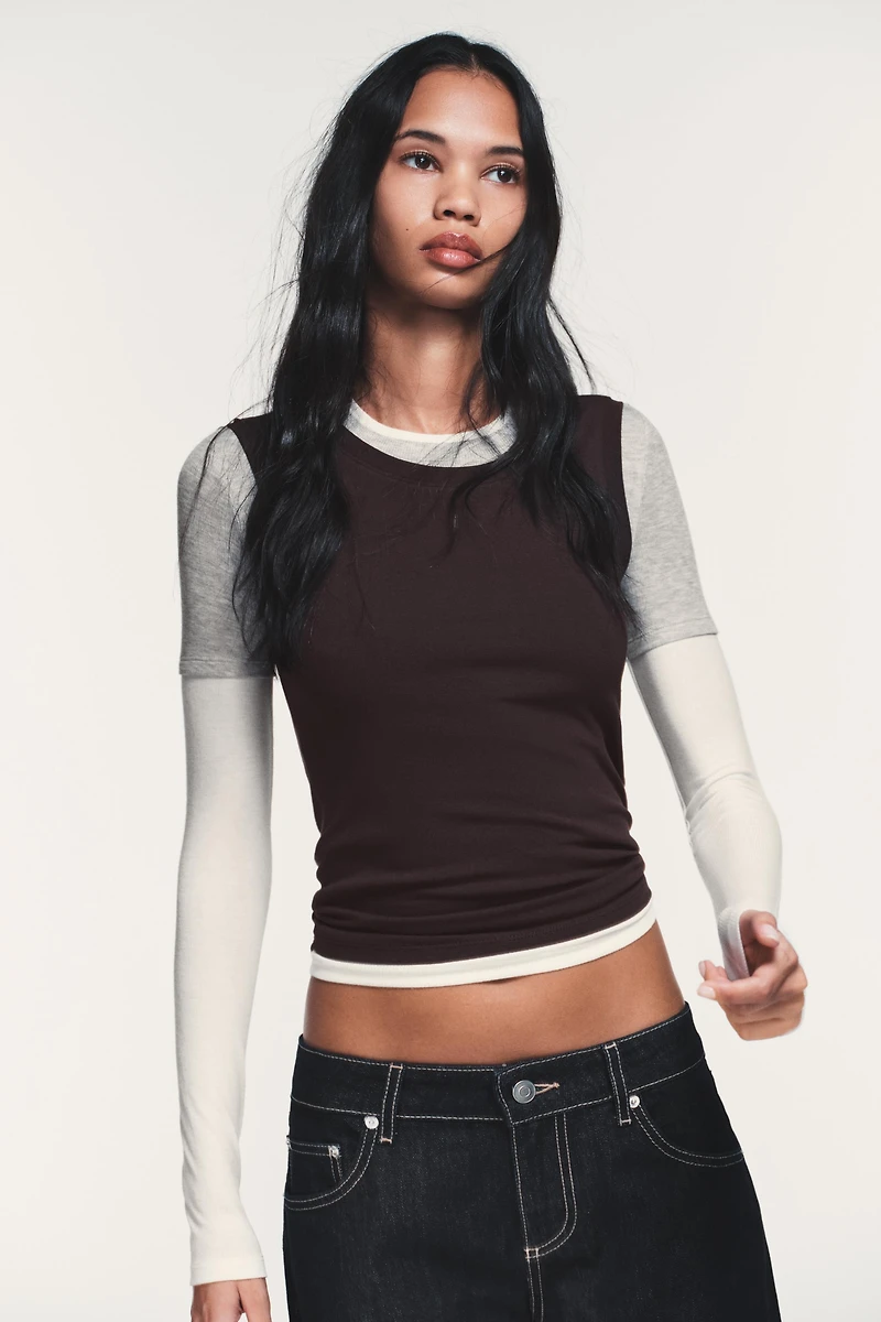 TRF LOW RISE WIDE LEG JEANS