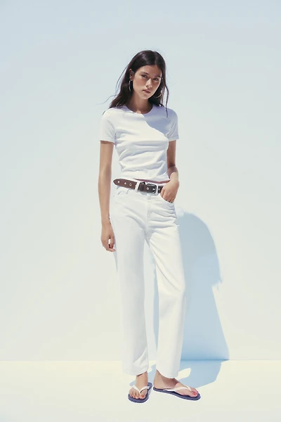 JEAN TRF MOM FIT AVEC TAILLE HAUTE