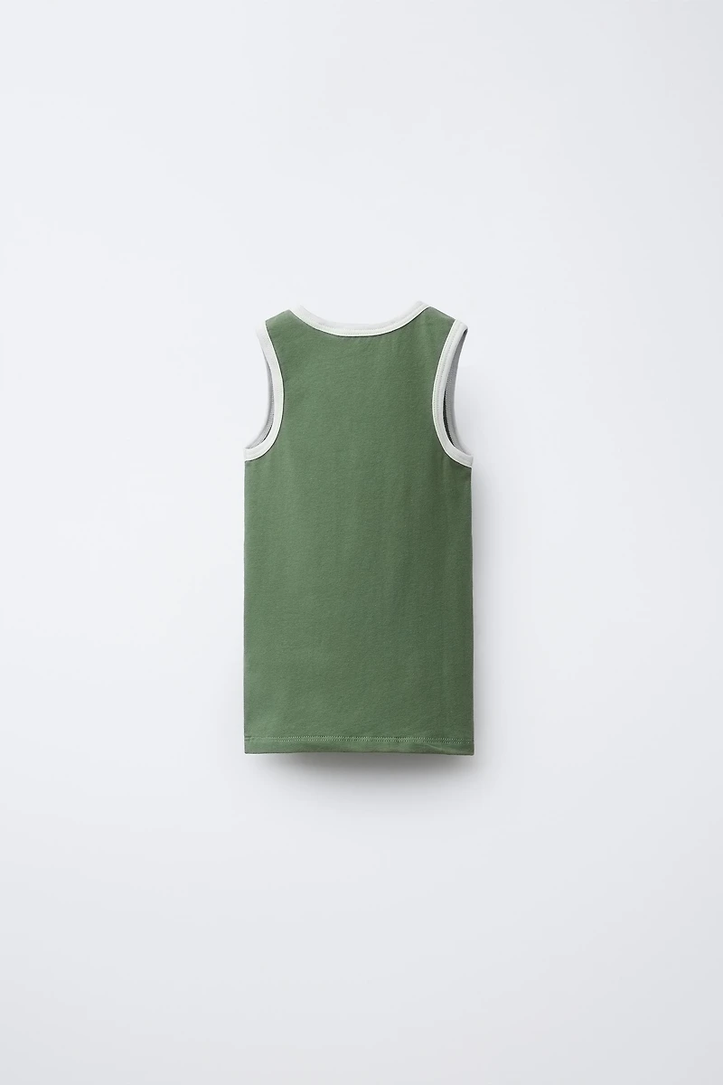 THREE-PACK OF BASIC T-SHIRTS WITH TRIM DETAIL