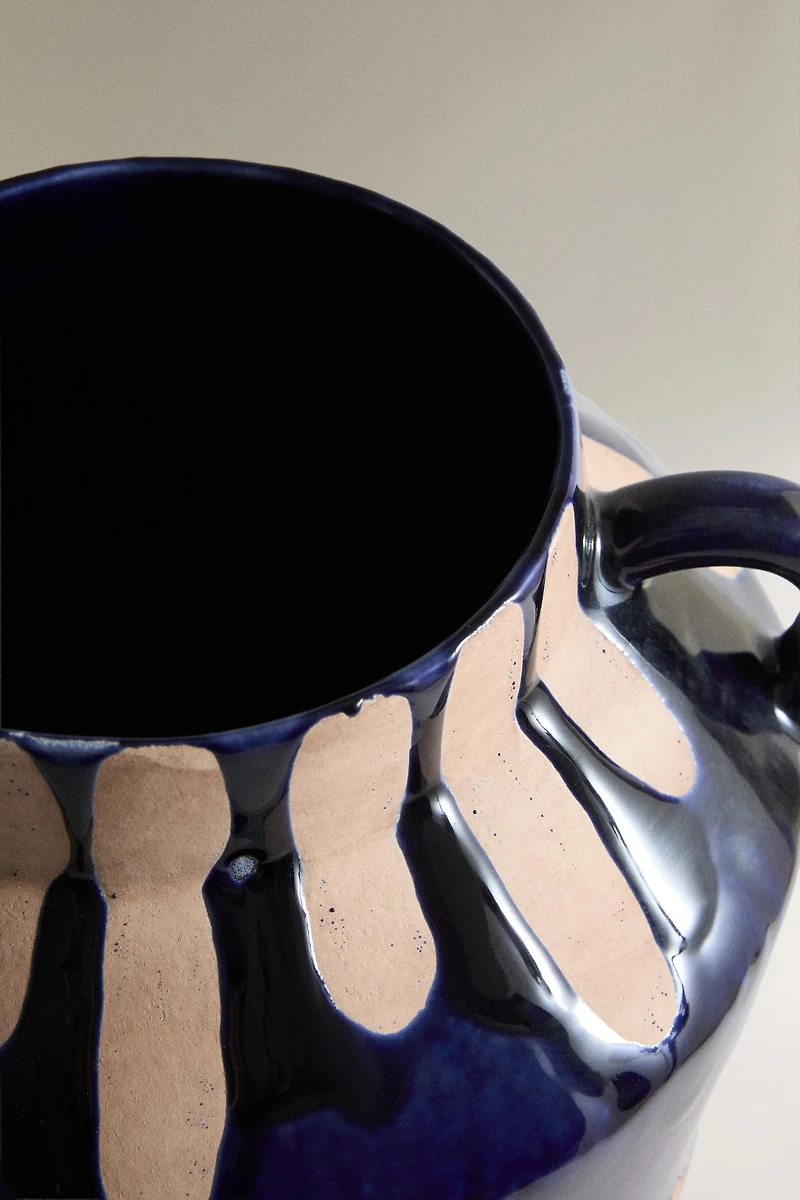 TALL CERAMIC DECORATIVE VASE