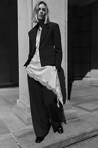 ZW COLLECTION ASYMMETRIC LACE DRESS