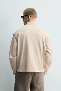 WASHED ZIP SWEATSHIRT