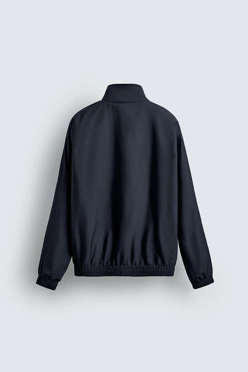 BLOUSON BOMBER RÉVERSIBLE AVEC MÉLANGE DE LAINE